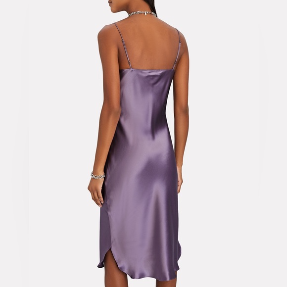 NILI LOTAN Satin-Finish Cami Dress - Picture 4 of 4